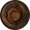 Ekena Millwork Monique Ceiling Medallion (Fits Canopies up to 3 3/4"), Hand-Painted Rust, 13 3/4"OD x 1"P CM13MORUS - alternate 1